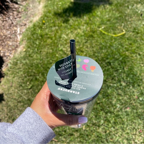 Glow in the dark Halloween Starbucks Tumbler - Picture 3 of 4